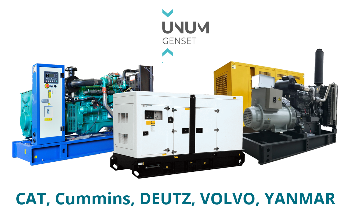 Different diesel generators and engine brands supported by UNUM Genset