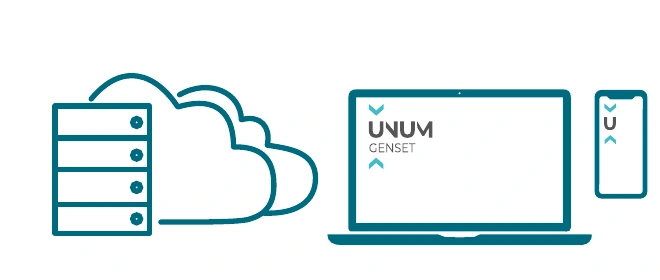 UNUM cloud service with web and mobile access