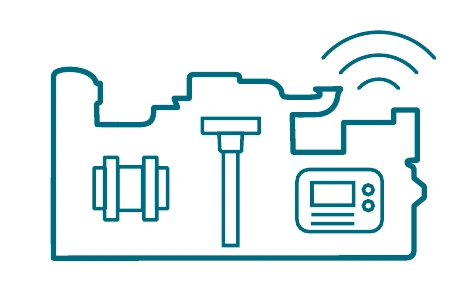 Genset, smart sensors and telematics equipment